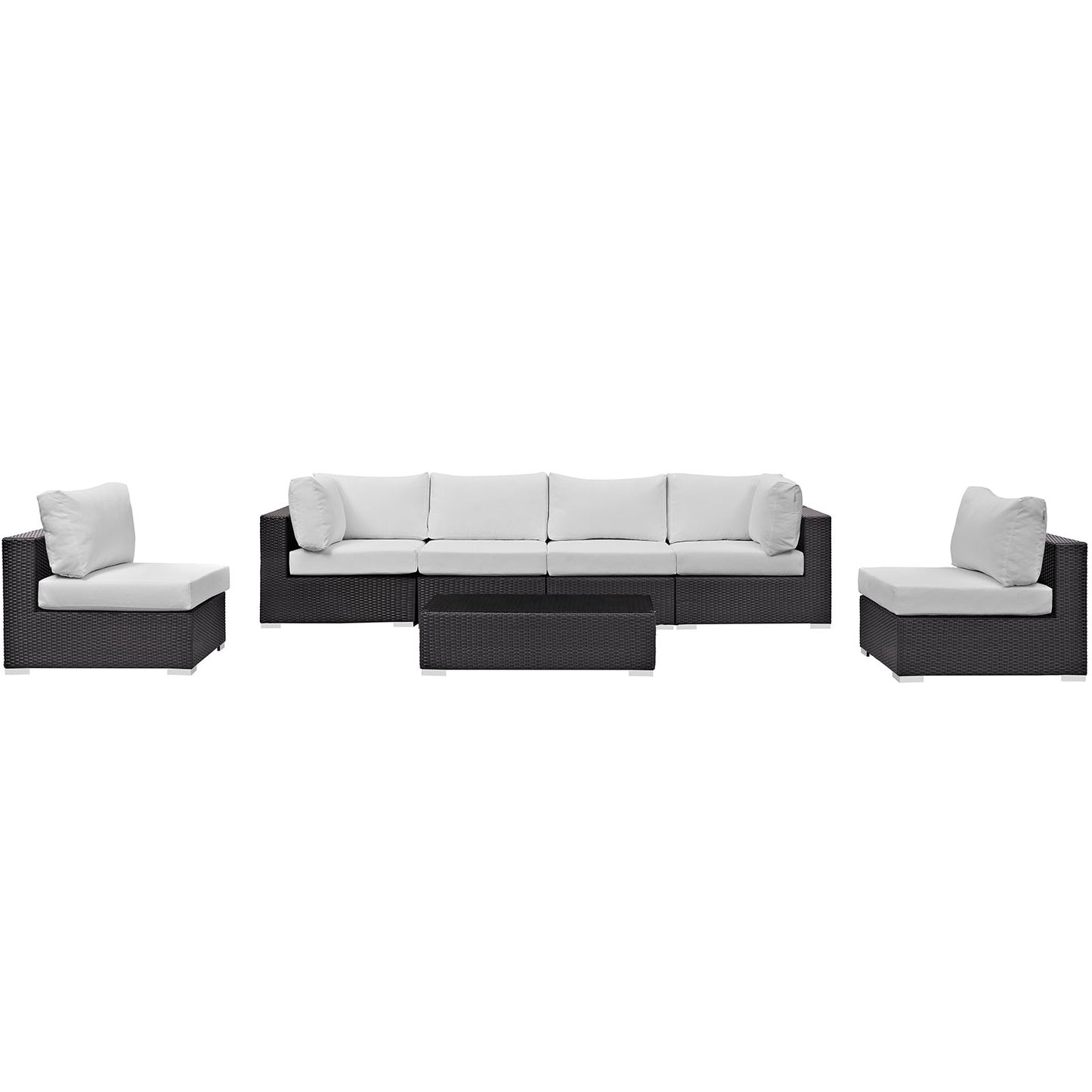 Convene 7 Piece Outdoor Patio Sectional Set