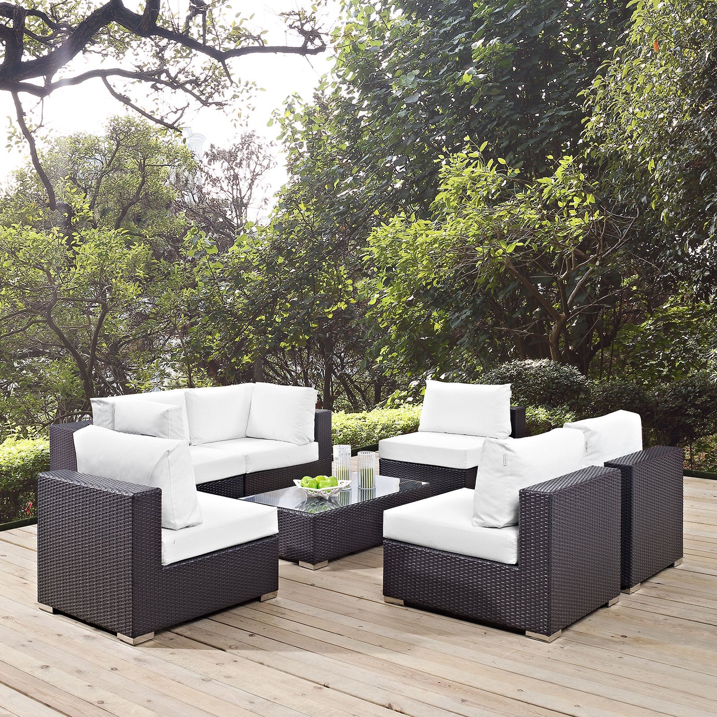 Convene 7 Piece Outdoor Patio Sectional Set