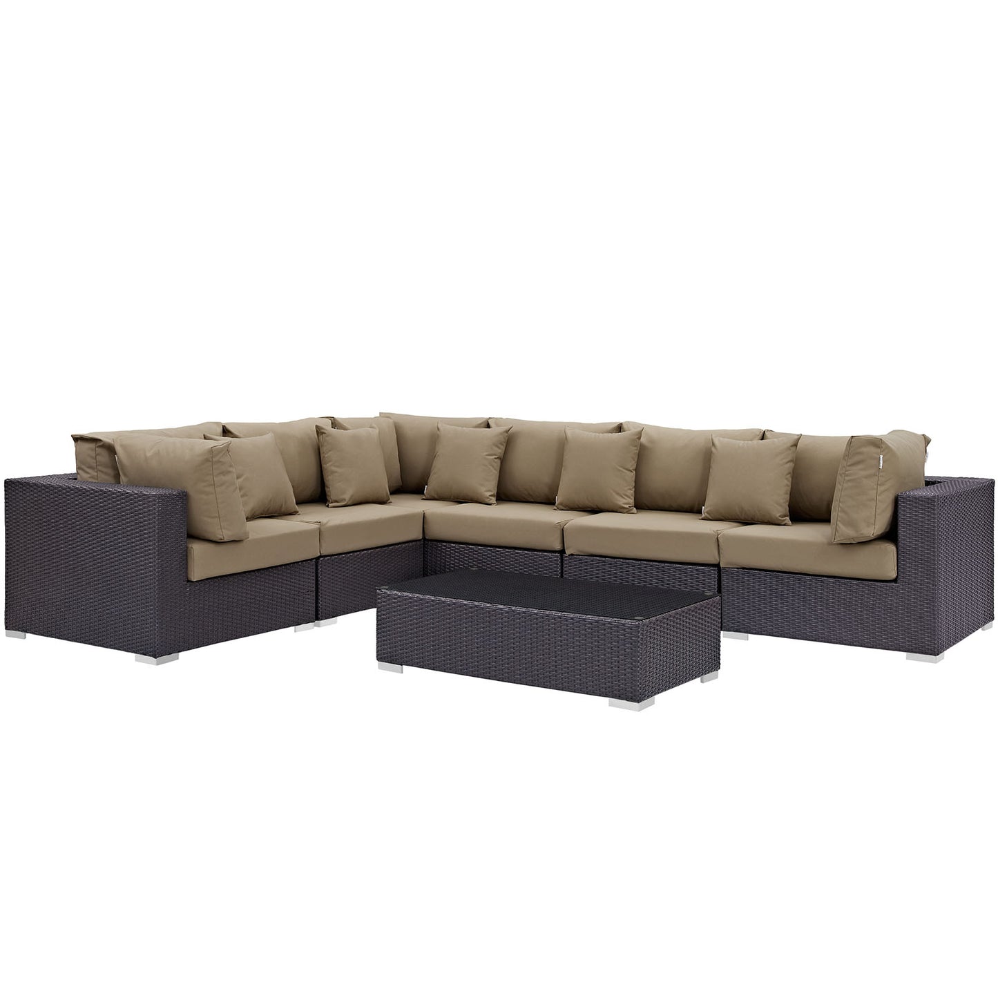 Convene 7 Piece Outdoor Patio Sectional Set