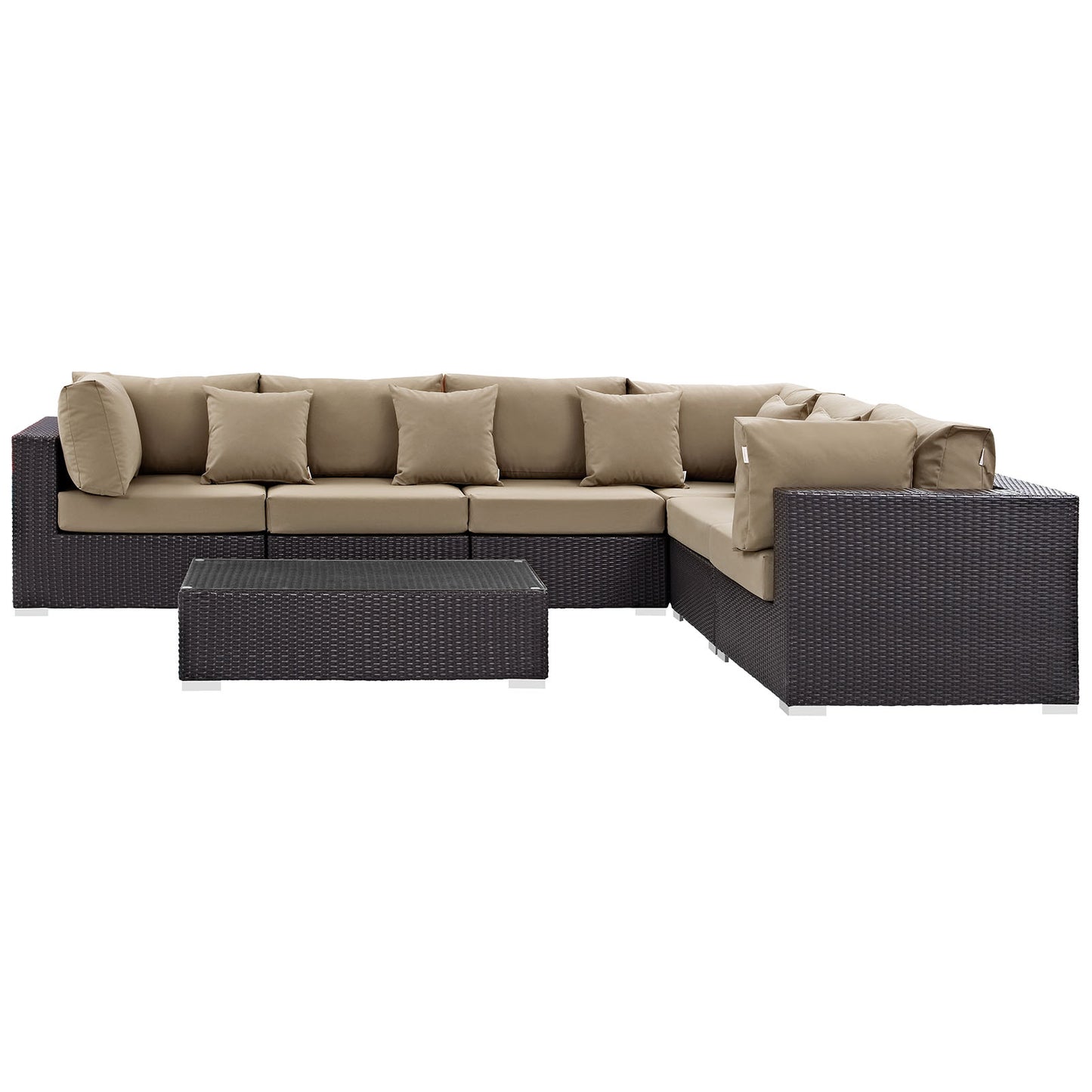 Convene 7 Piece Outdoor Patio Sectional Set