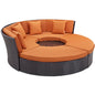 Conjunto de sofá cama circular para patio exterior Convene de Modway