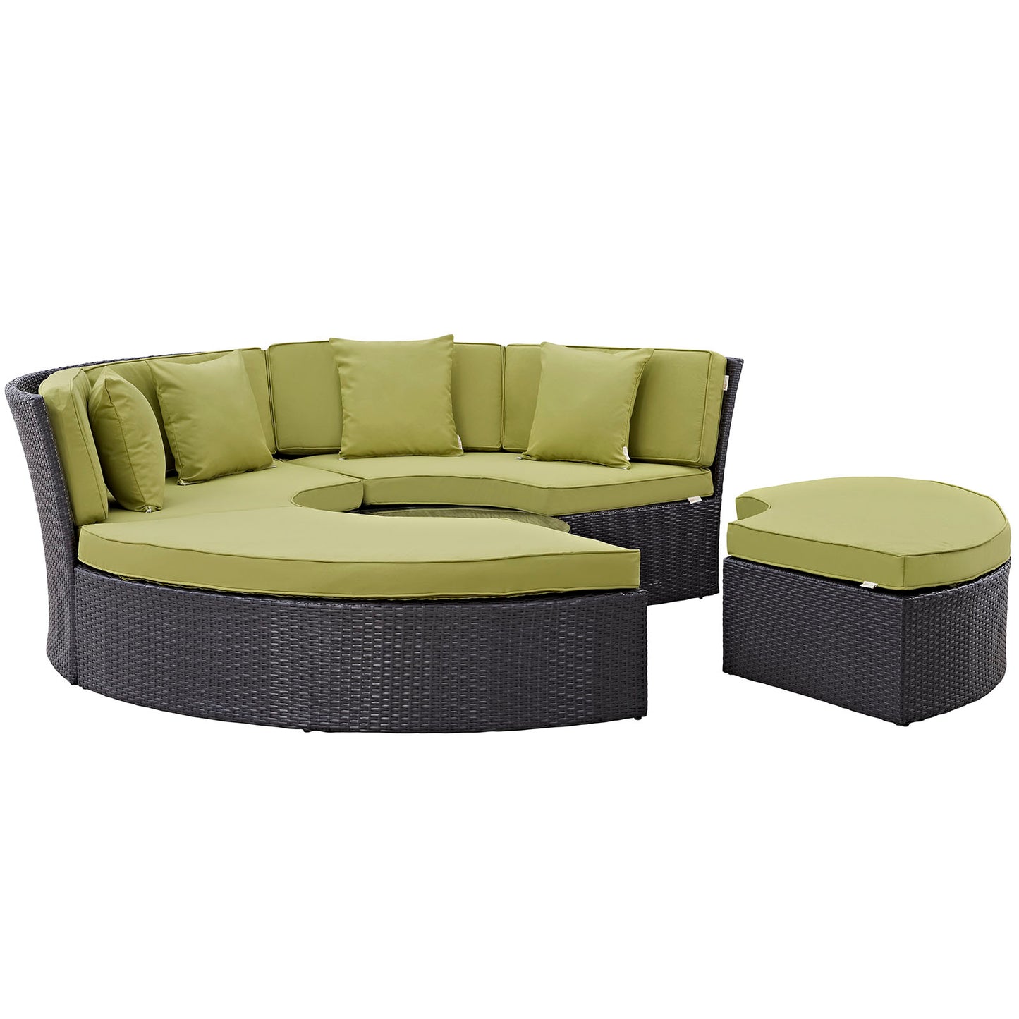 Conjunto de sofá cama circular para patio exterior Convene de Modway