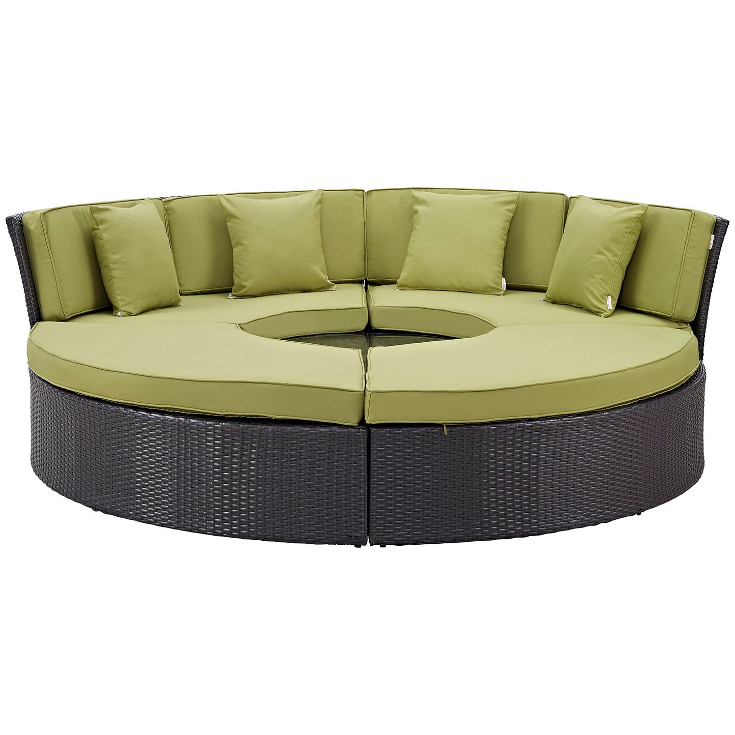 Conjunto de sofá cama circular para patio exterior Convene de Modway