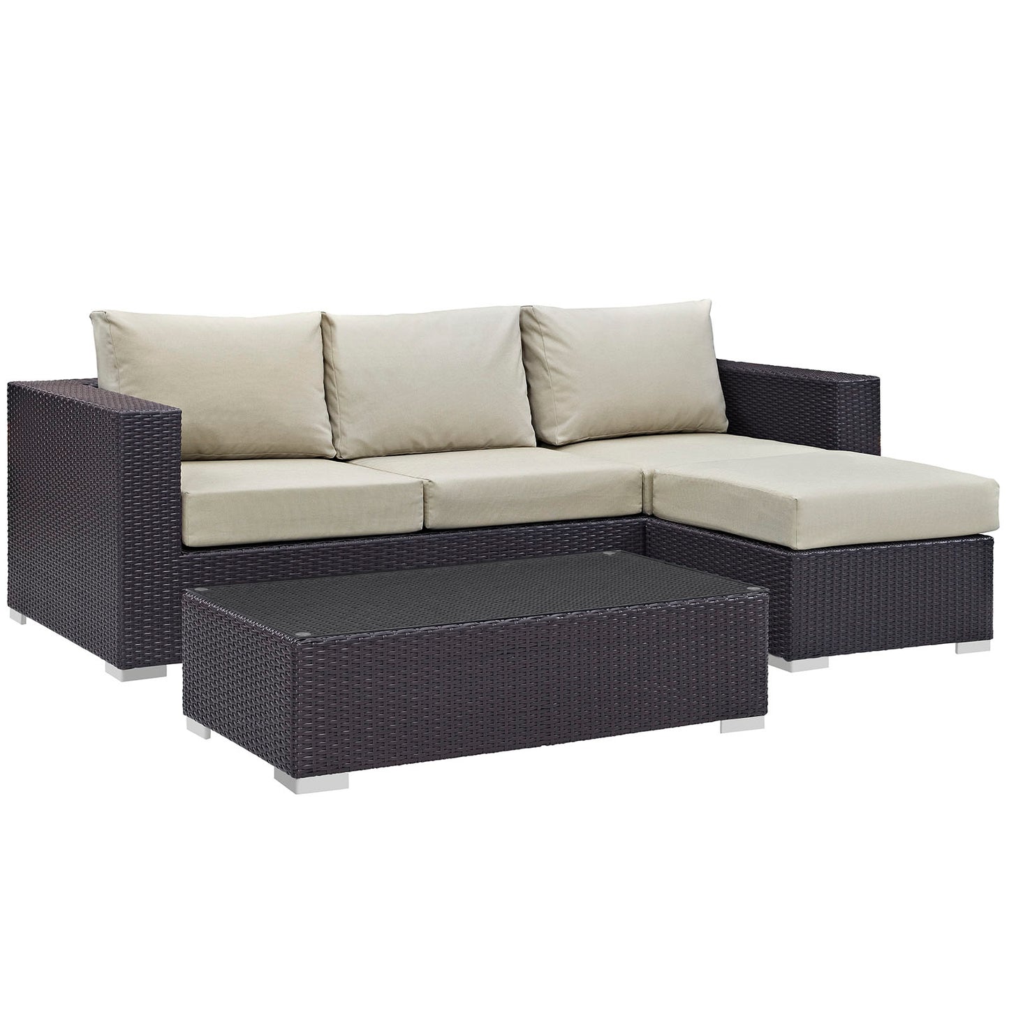 Convene 3 Piece Outdoor Patio Sofa Set