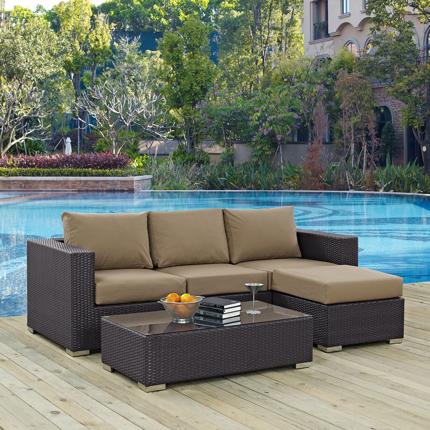 Convene 3 Piece Outdoor Patio Sofa Set