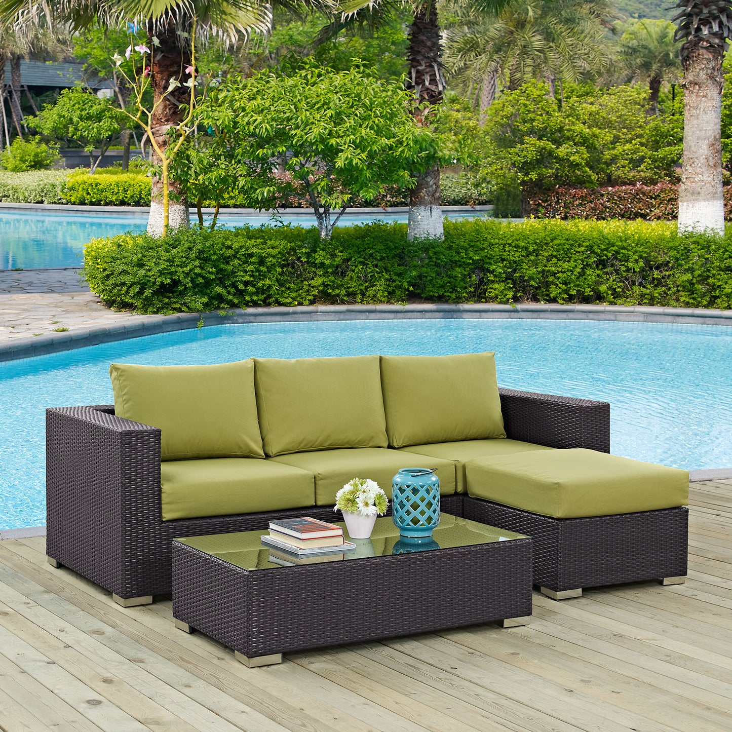 Convene 3 Piece Outdoor Patio Sofa Set