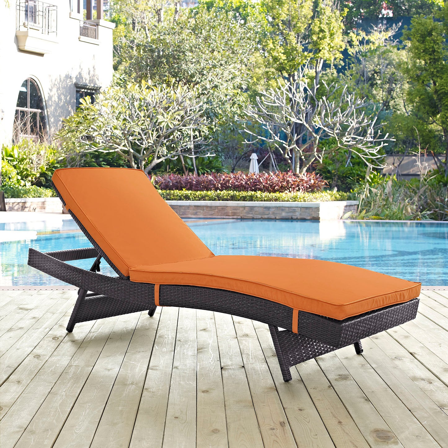 Chaise longue para exteriores Convene de Modway