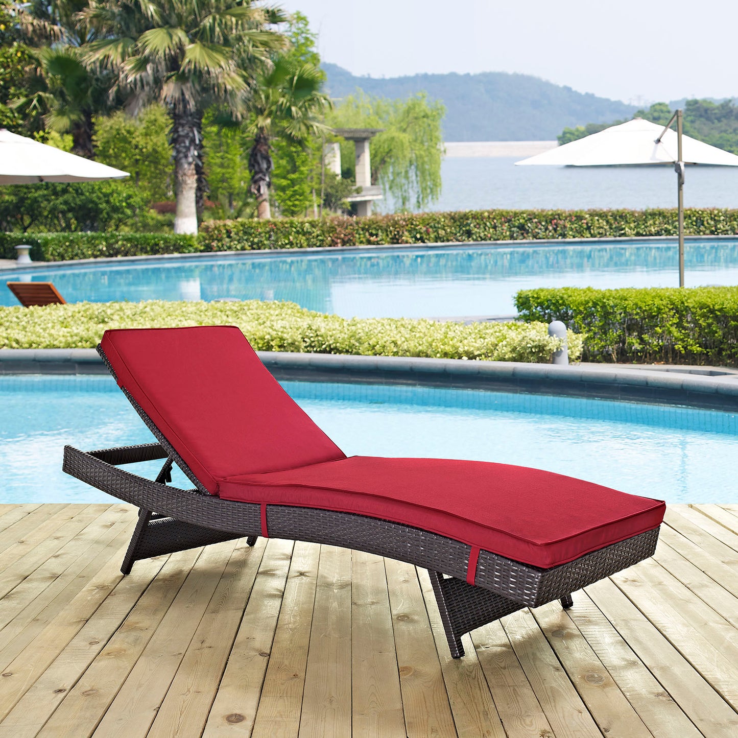 Chaise longue para exteriores Convene de Modway