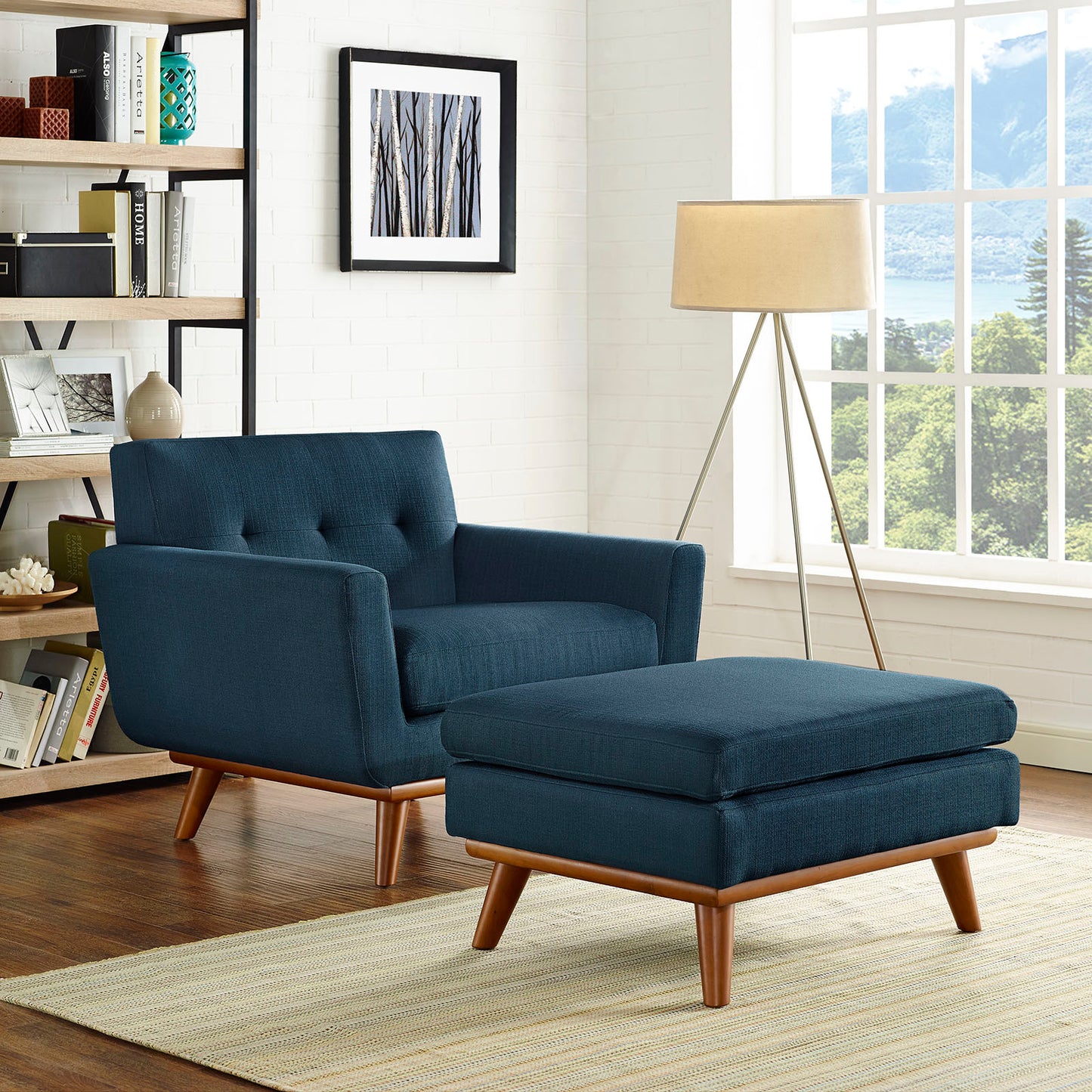 Engage 2 Piece Armchair and Ottoman