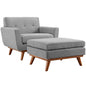 Engage 2 Piece Armchair and Ottoman