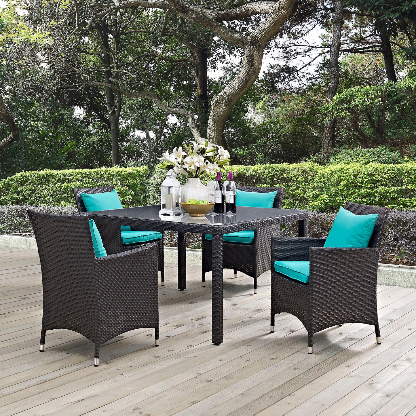 Convene 5 Piece Outdoor Patio Dining Set