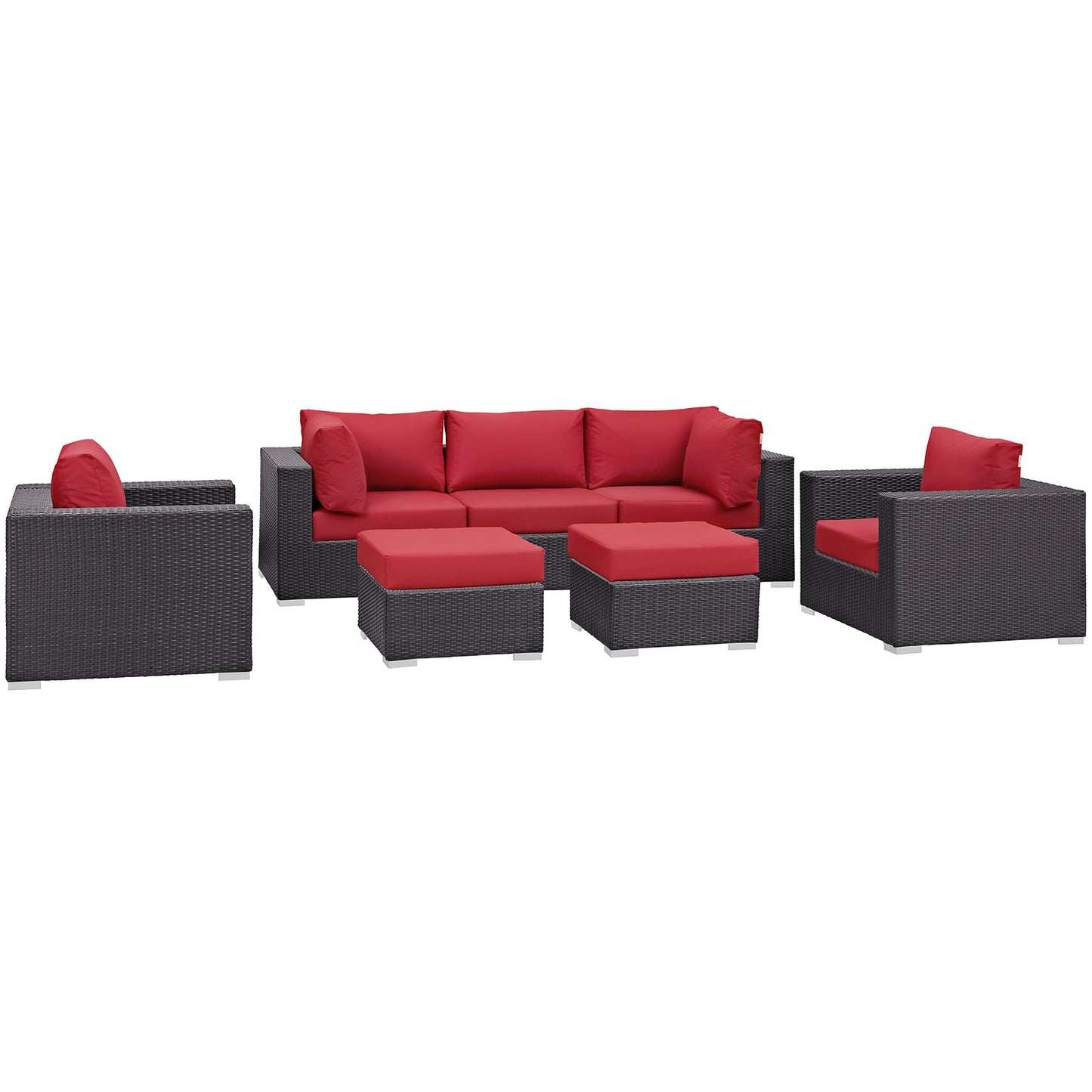 Convene 7 Piece Outdoor Patio Sectional Set