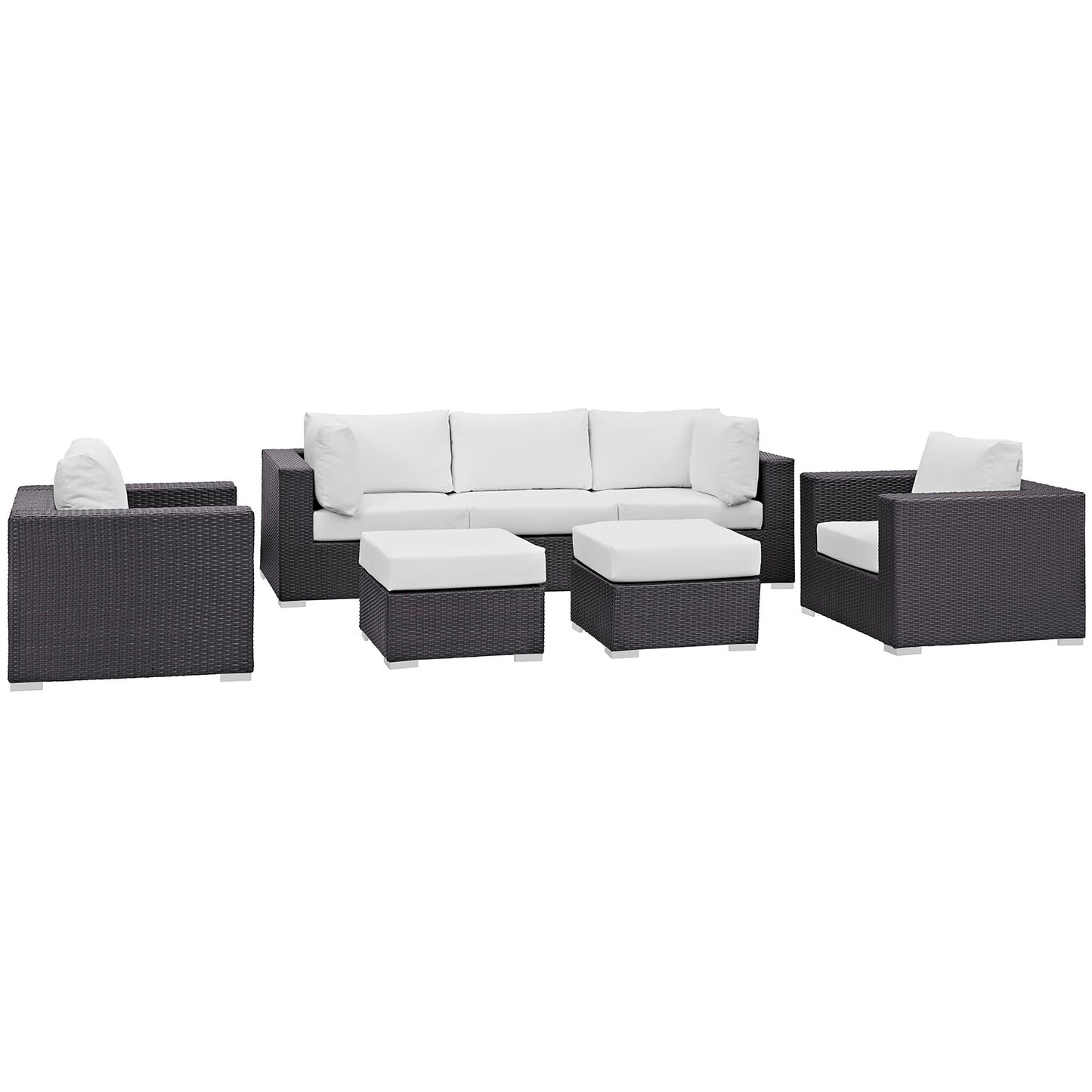 Convene 7 Piece Outdoor Patio Sectional Set