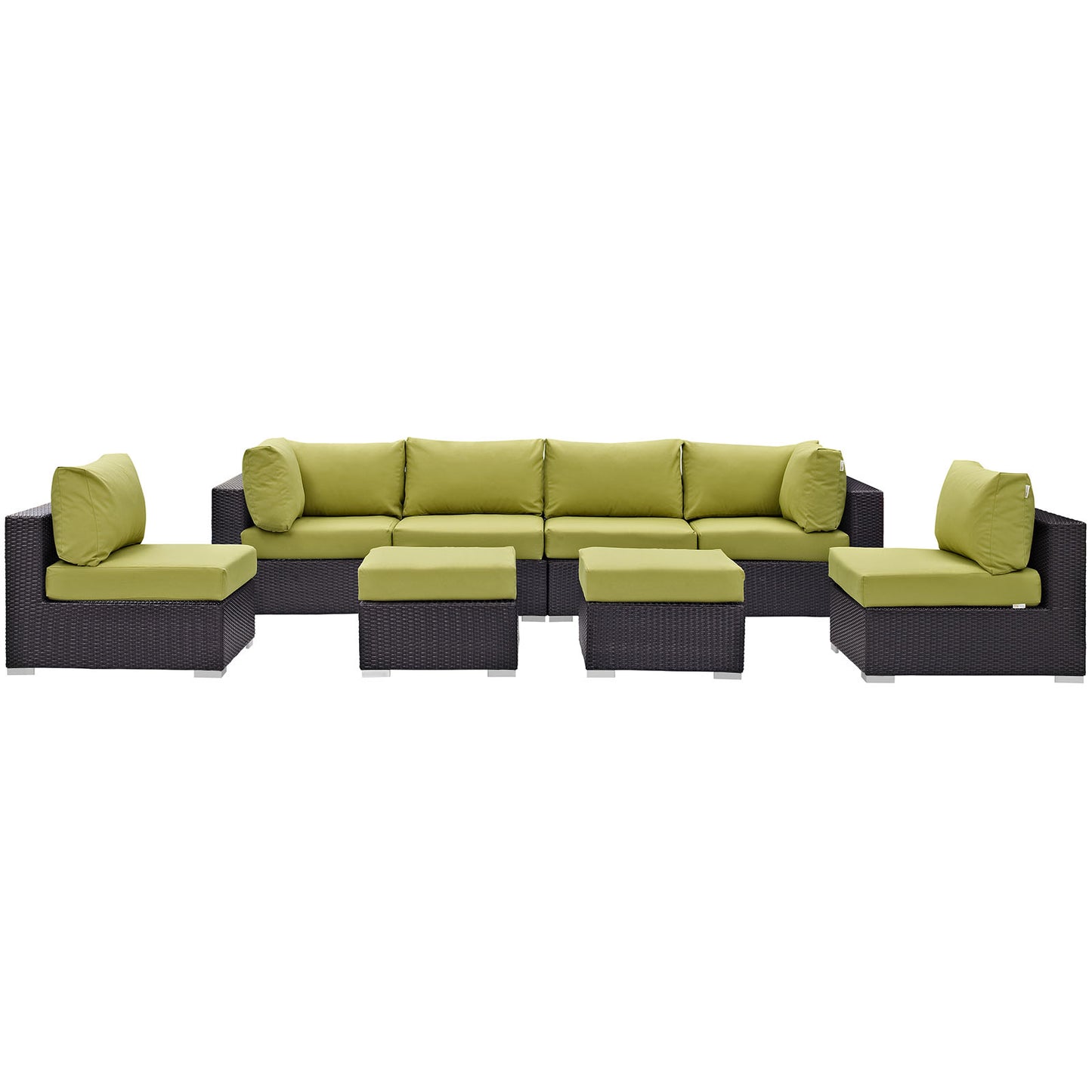 Convene 8 Piece Outdoor Patio Sectional Set