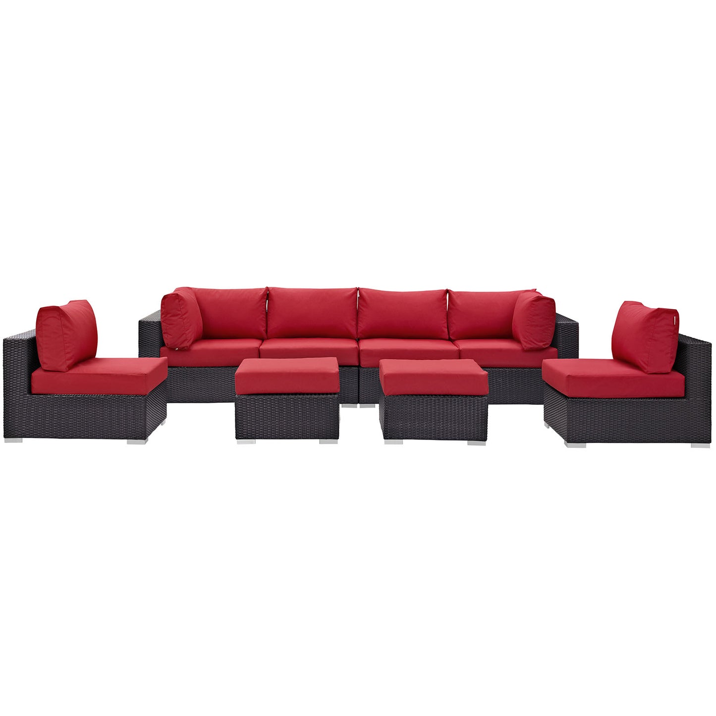 Convene 8 Piece Outdoor Patio Sectional Set