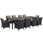 Convene 11 Piece Outdoor Patio Dining Set