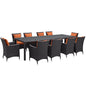 Convene 11 Piece Outdoor Patio Dining Set