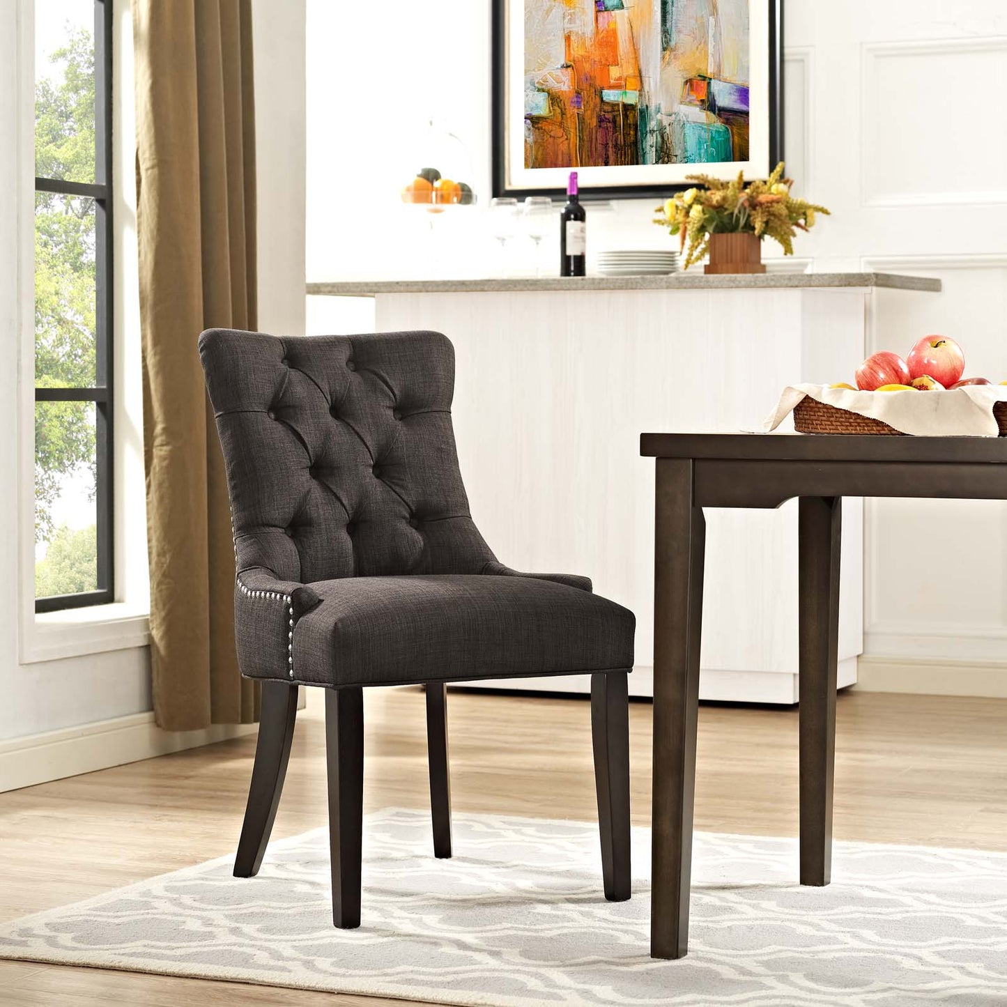 Regent Tufted Fabric Dining Chair