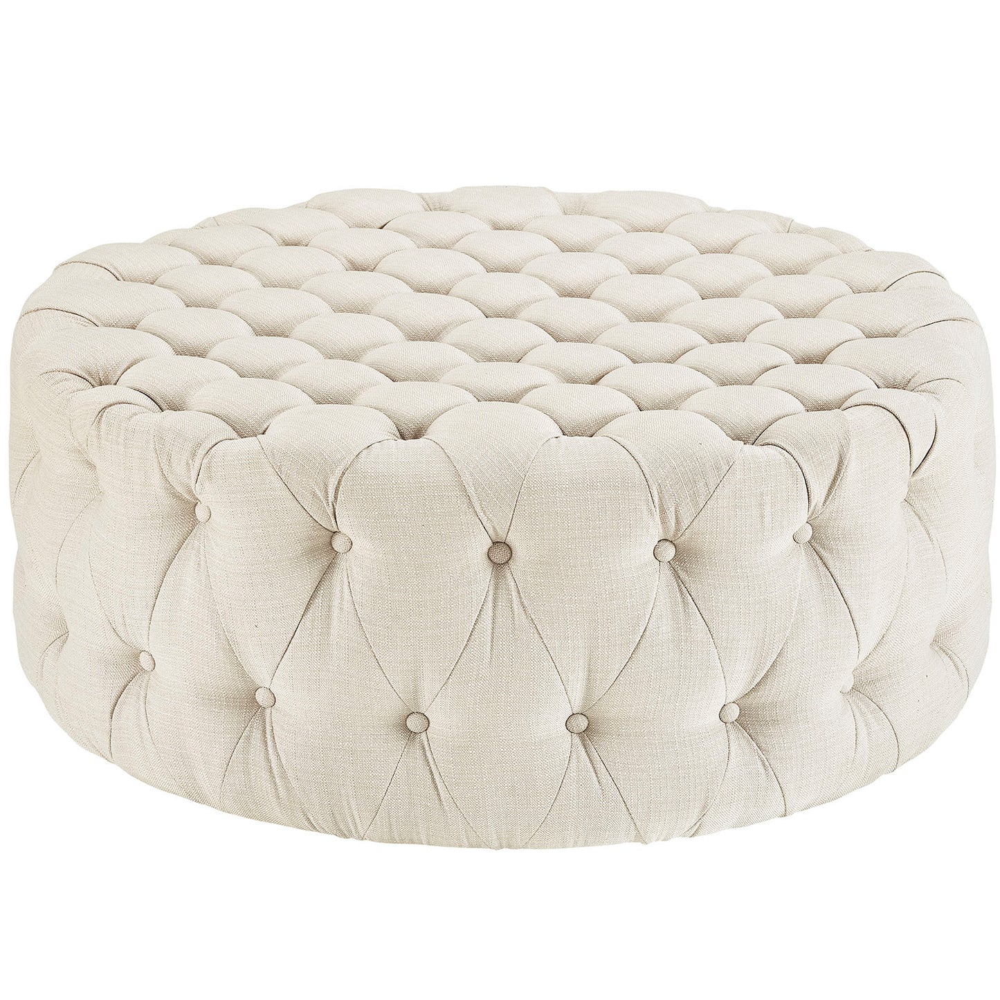 Amour Upholstered Fabric Ottoman