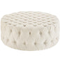 Amour Upholstered Fabric Ottoman