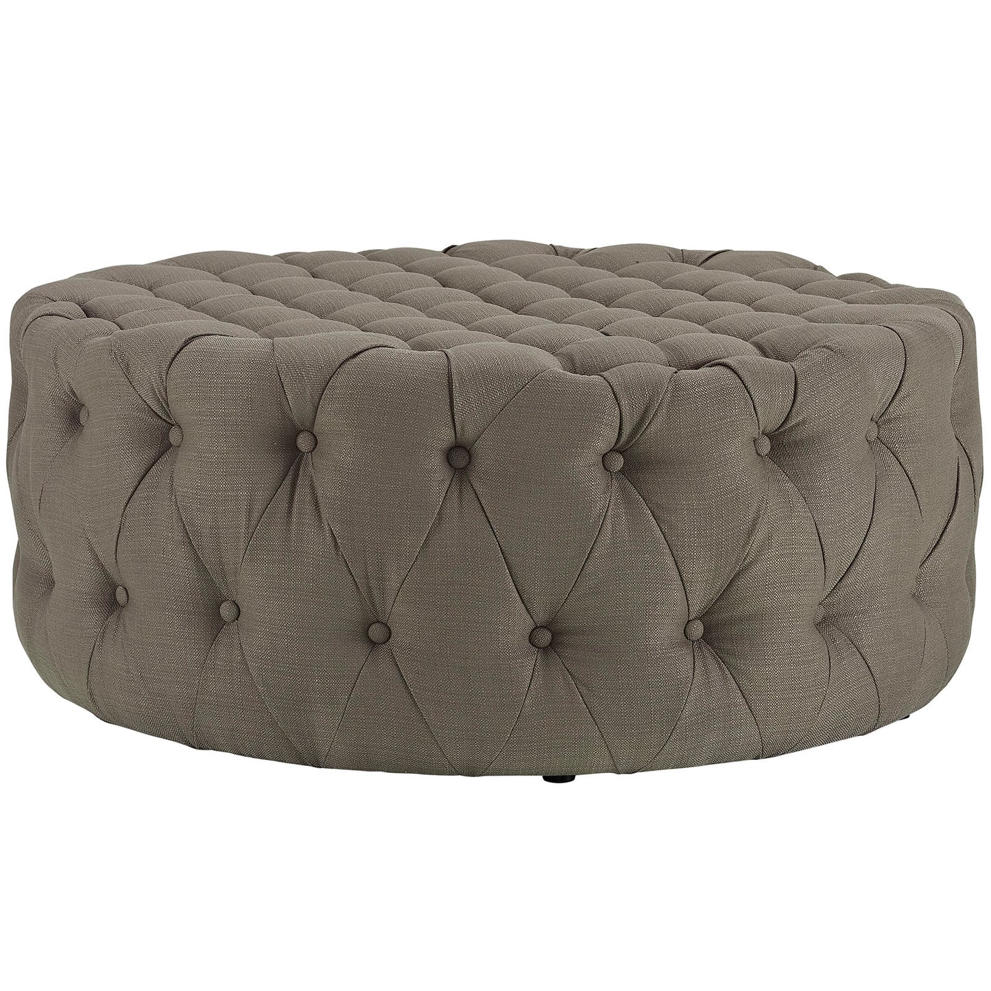 Amour Upholstered Fabric Ottoman