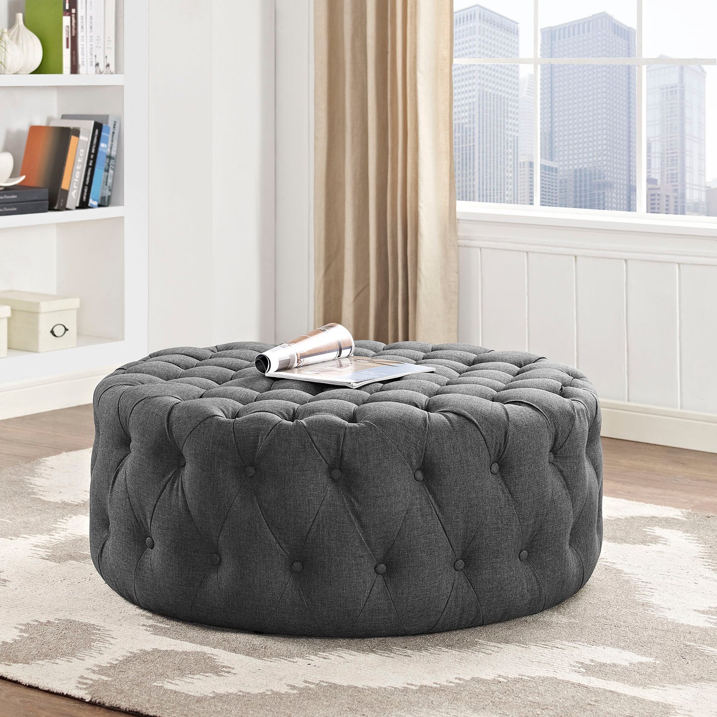 Pouf en tissu rembourré Amour