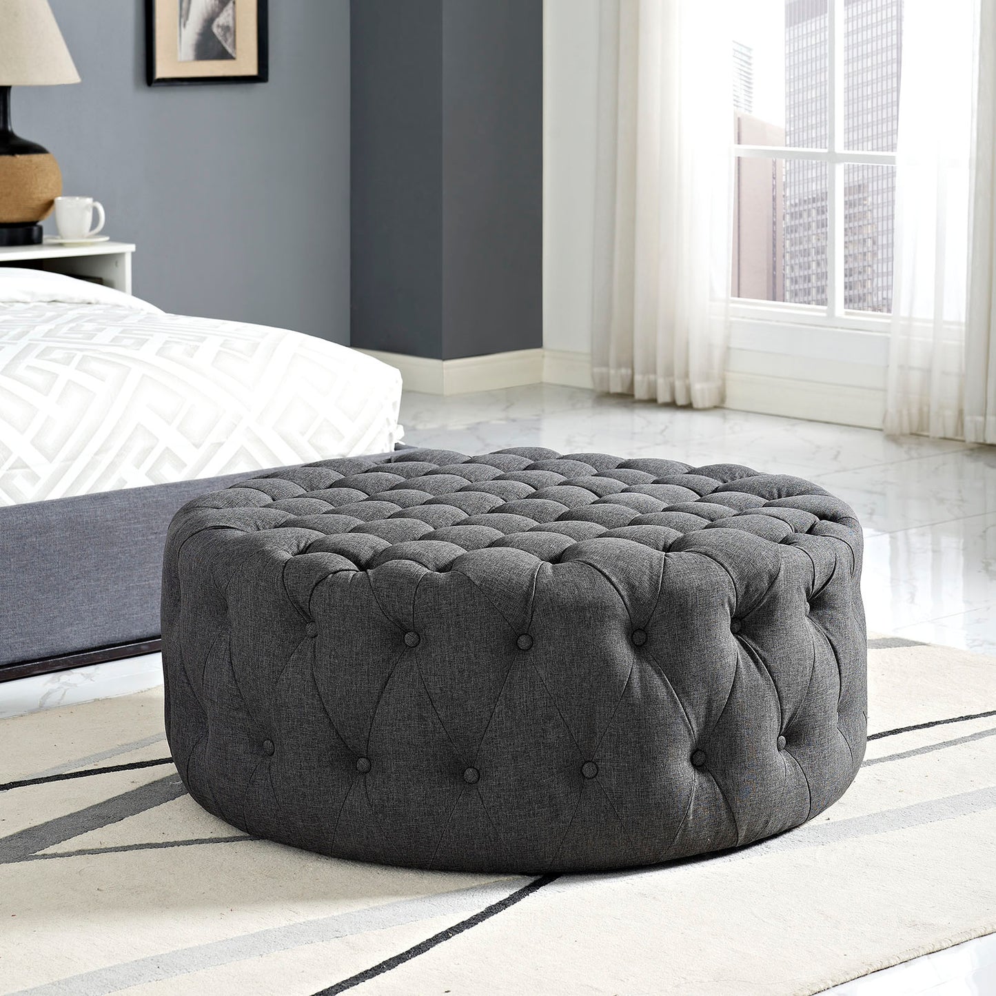 Pouf en tissu rembourré Amour