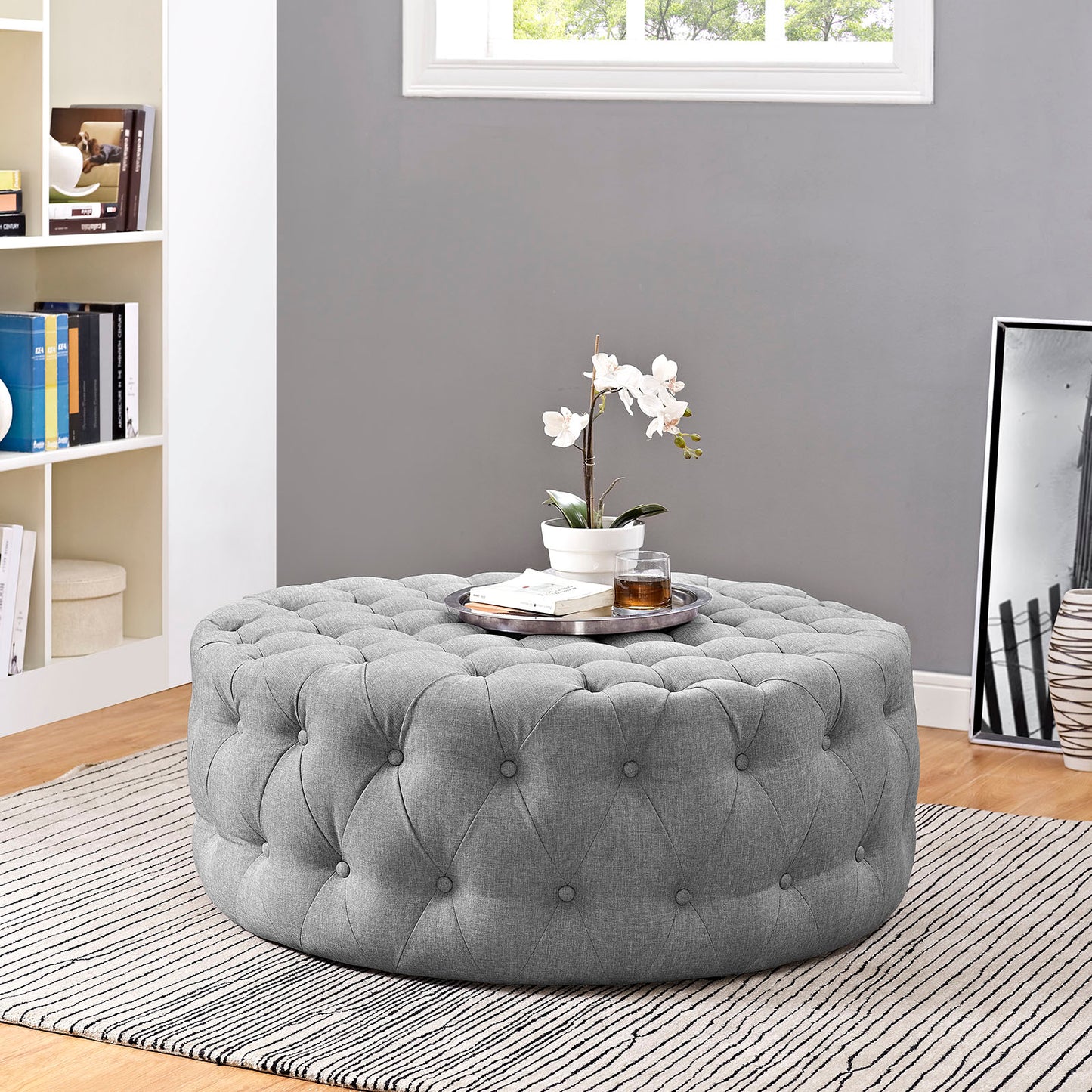 Pouf en tissu rembourré Amour