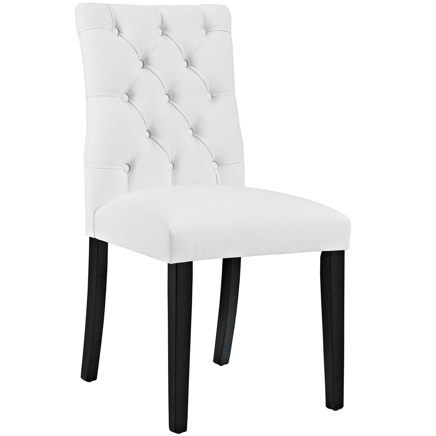 Duchess Button Tufted Vegan Leather Dining Chair