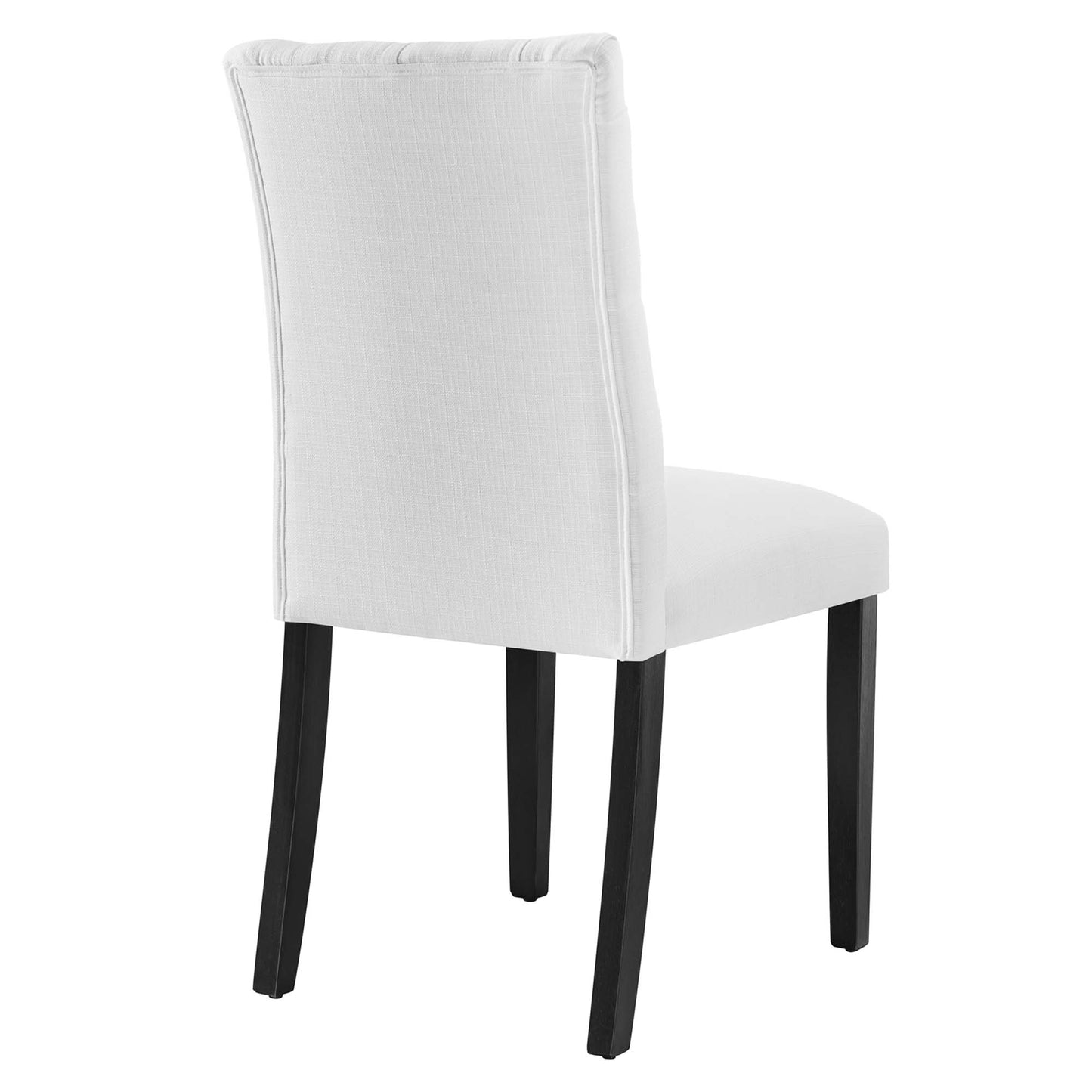 Silla de comedor con botones Duchess de tela capitoné de Modway