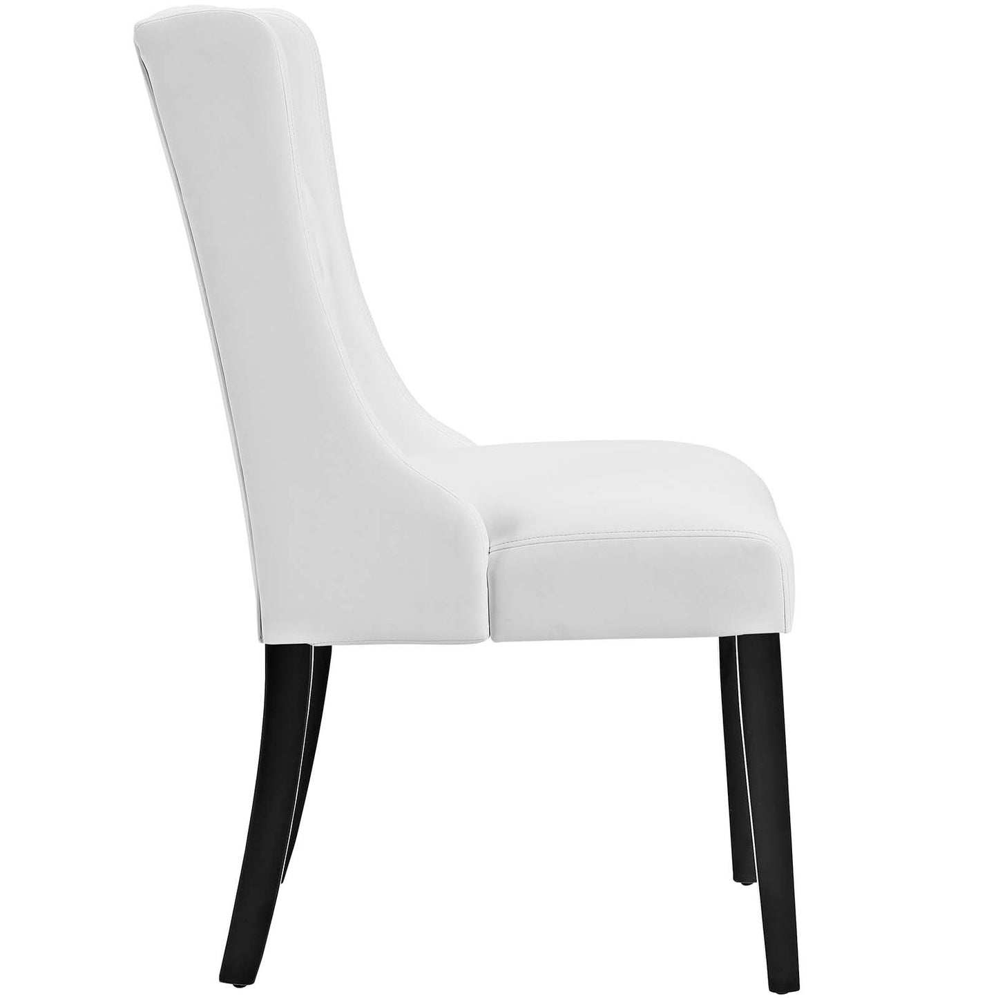 Baronet Button Tufted Vegan Leather Dining Chair