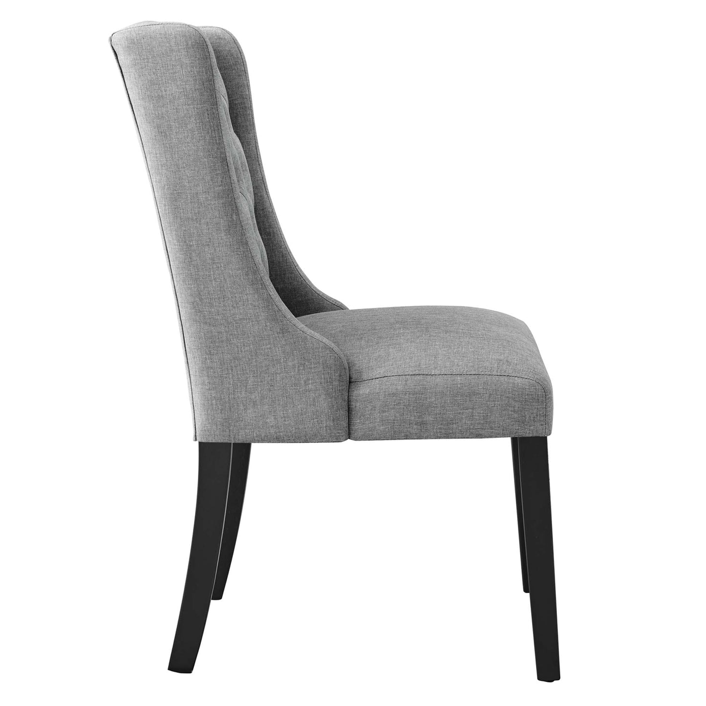 Baronet Button Tufted Fabric Dining Chair