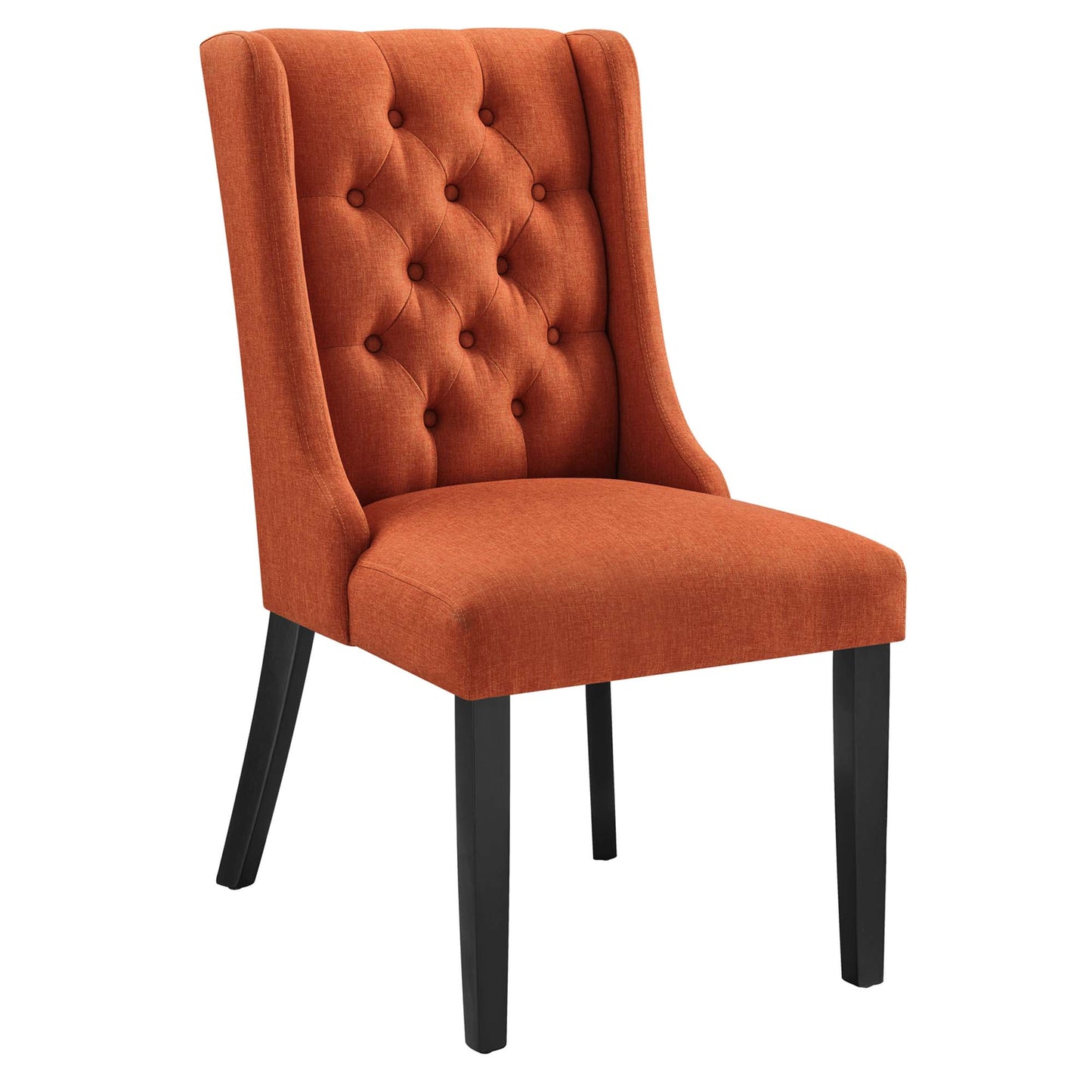 Baronet Button Tufted Fabric Dining Chair