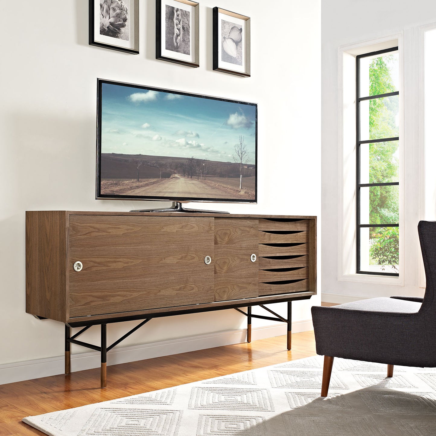 Mueble de madera de nogal Envoy de Modway