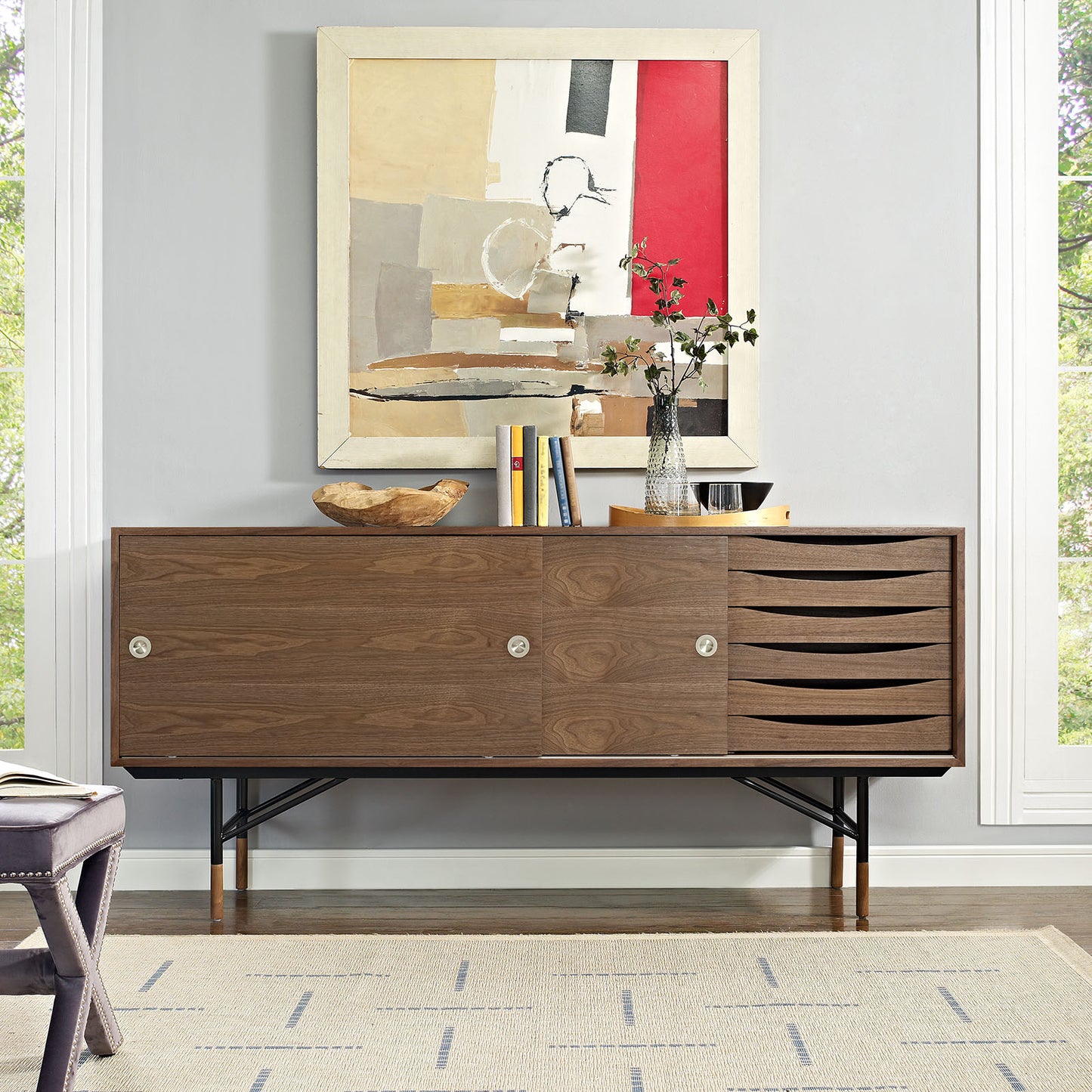 Mueble de madera de nogal Envoy de Modway