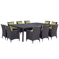 Convene 11 Piece Outdoor Patio Dining Set