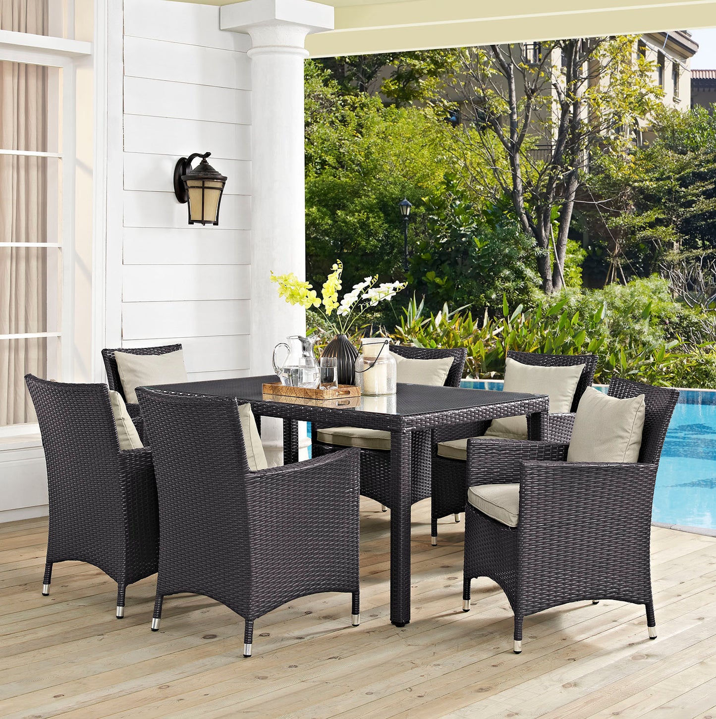 Convene 7 Piece Outdoor Patio Dining Set