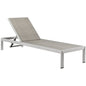 Chaise longue de ratán de aluminio para exteriores Shore de Modway