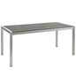 Mesa de comedor de aluminio para exteriores Shore de Modway