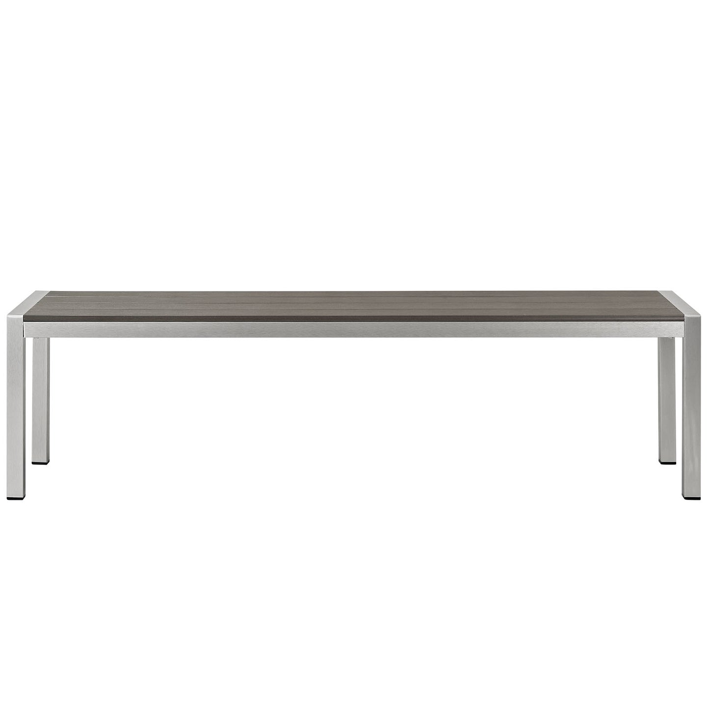 Banc de terrasse d'extérieur en aluminium Shore de Modway