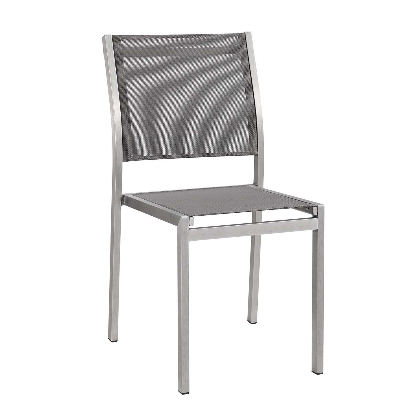 Chaise d'appoint en aluminium pour patio d'extérieur Shore par Modway