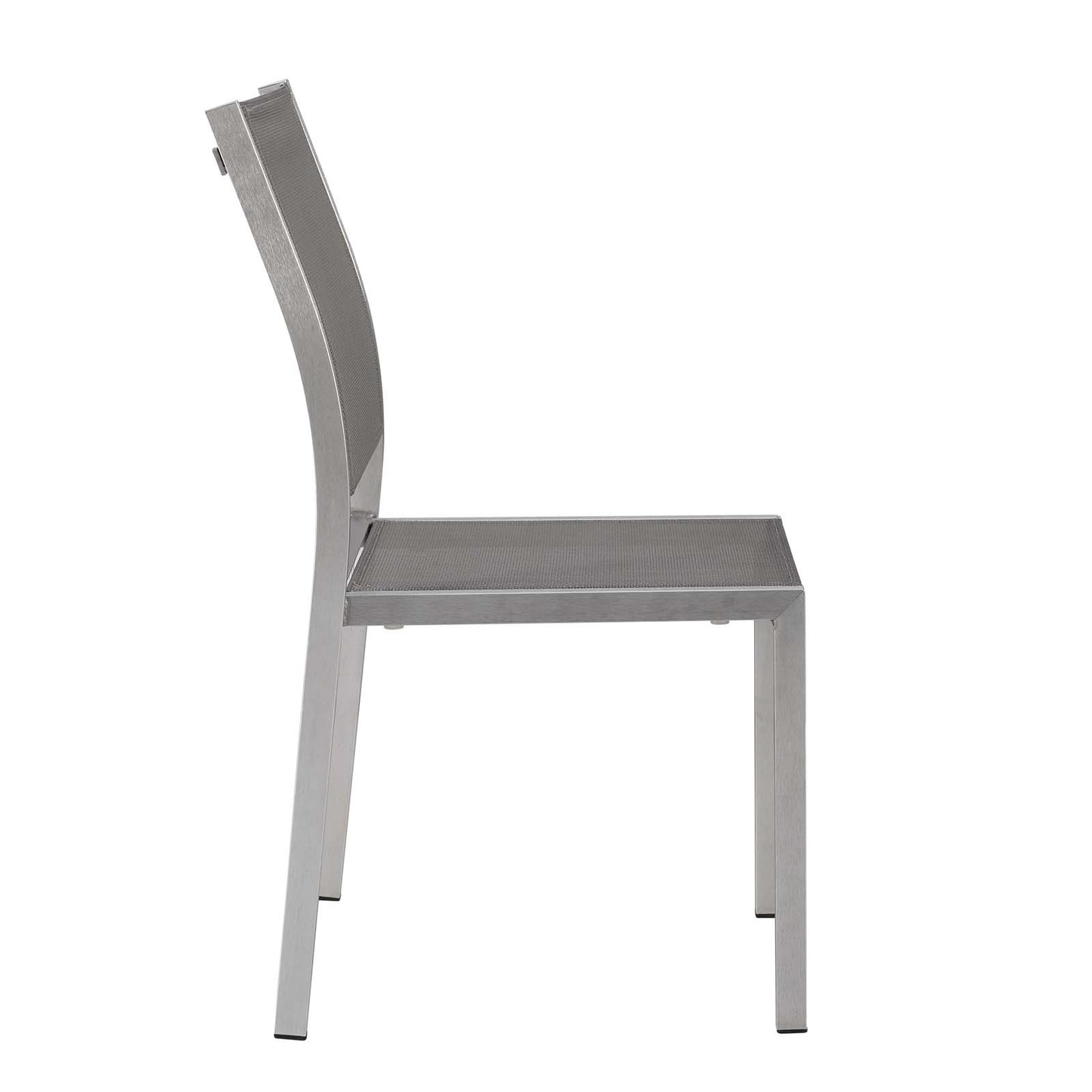 Chaise d'appoint en aluminium pour patio d'extérieur Shore par Modway