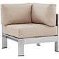 Shore Outdoor Patio Aluminum Corner Sofa