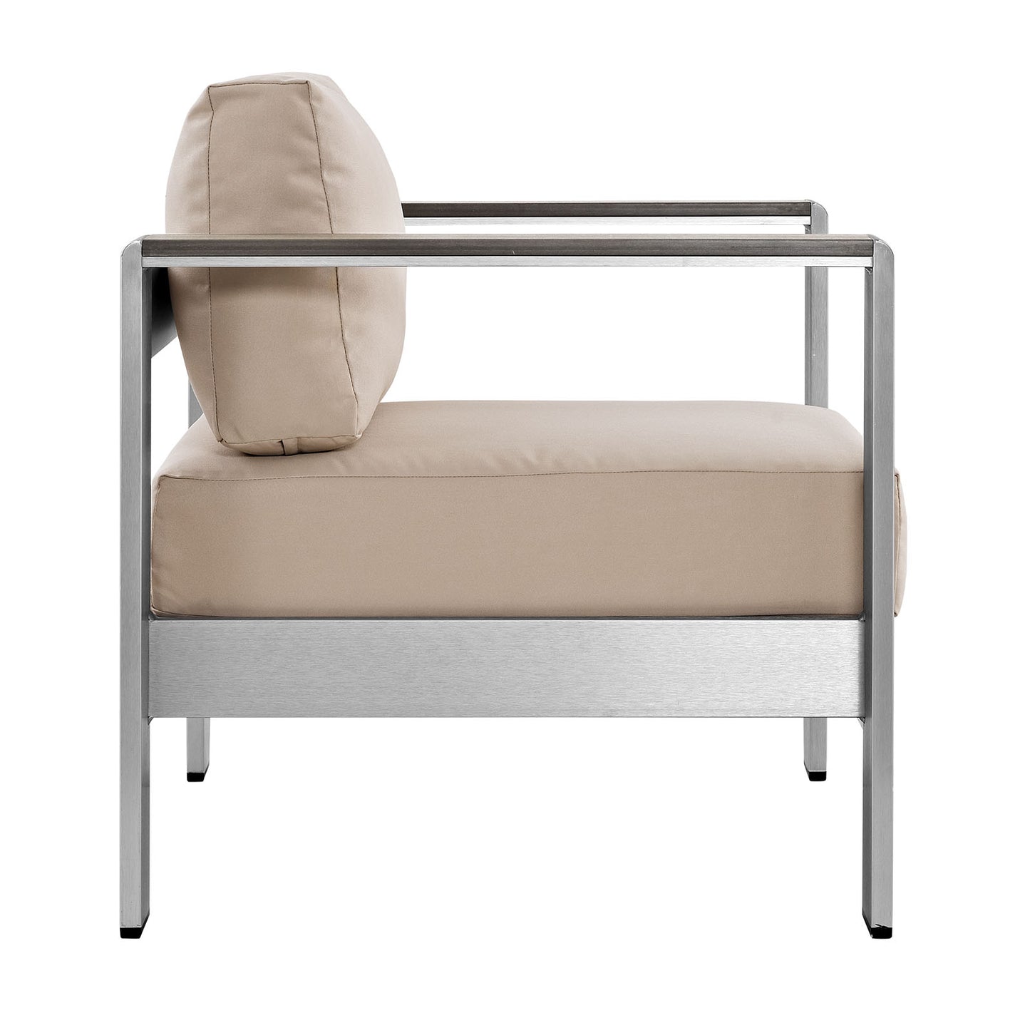 Fauteuil d'extérieur en aluminium Shore de Modway