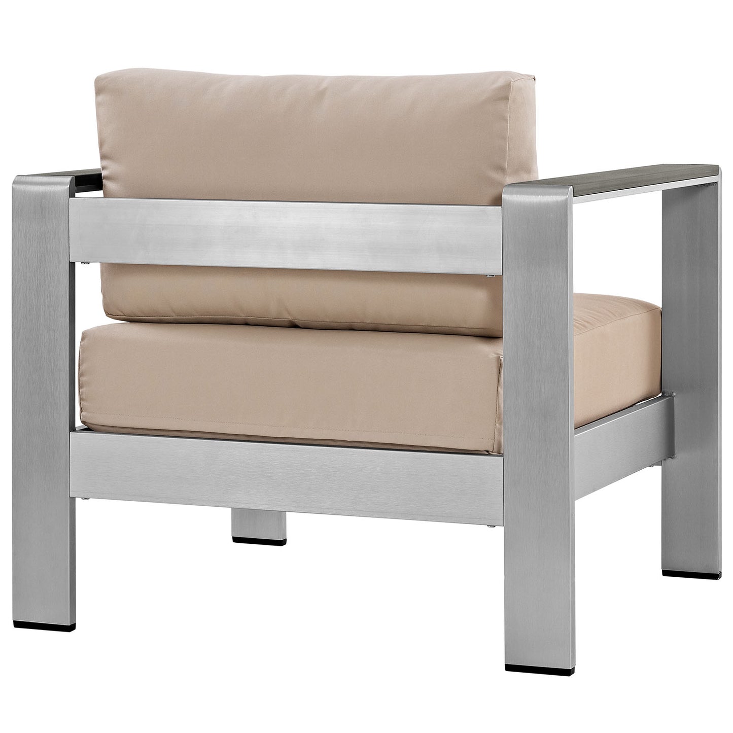 Fauteuil d'extérieur en aluminium Shore de Modway