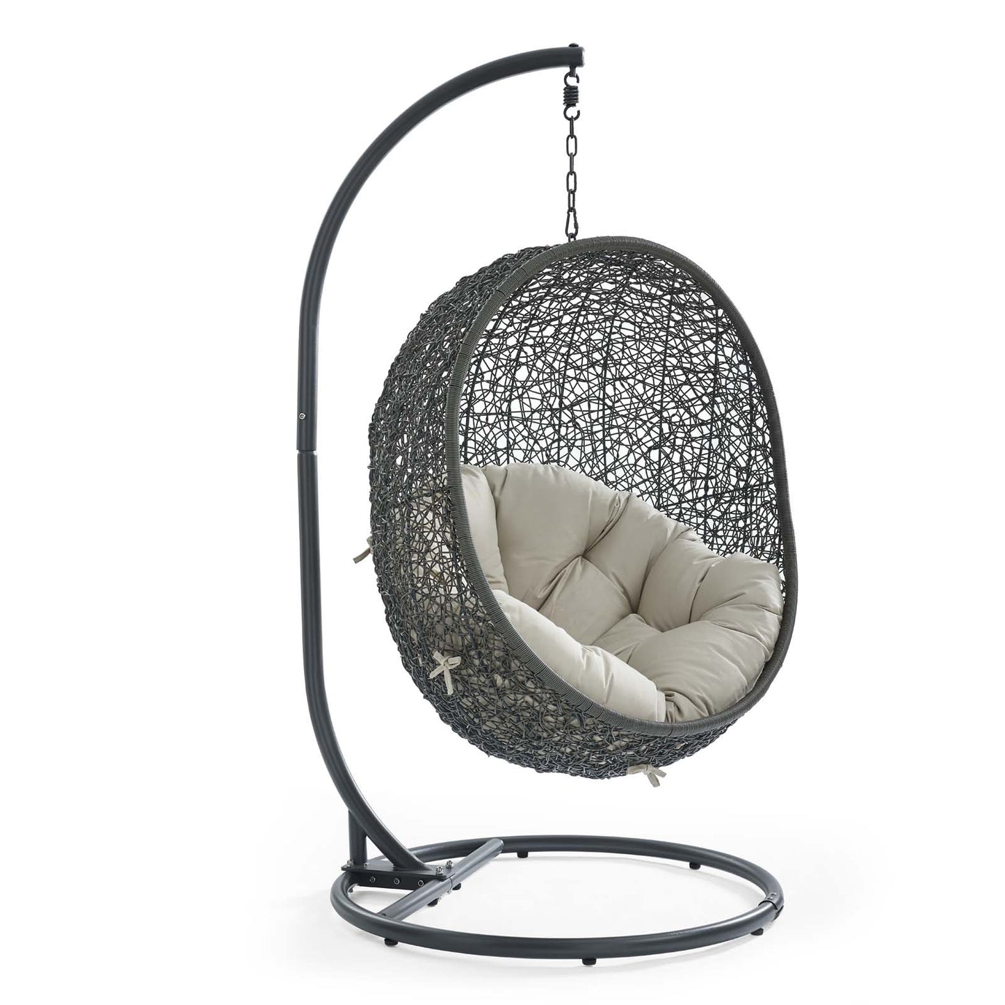 Silla mecedora para patio exterior Hide con soporte de Modway