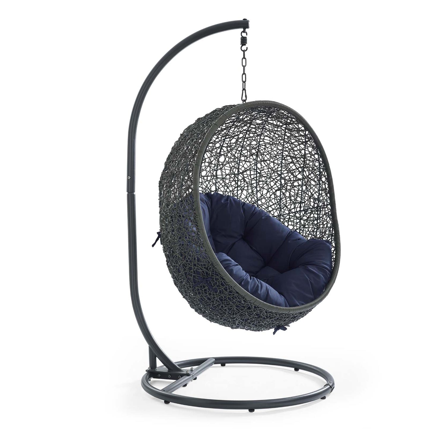 Silla mecedora para patio exterior Hide con soporte de Modway