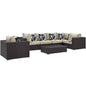 Convene 7 Piece Outdoor Patio Sectional Set