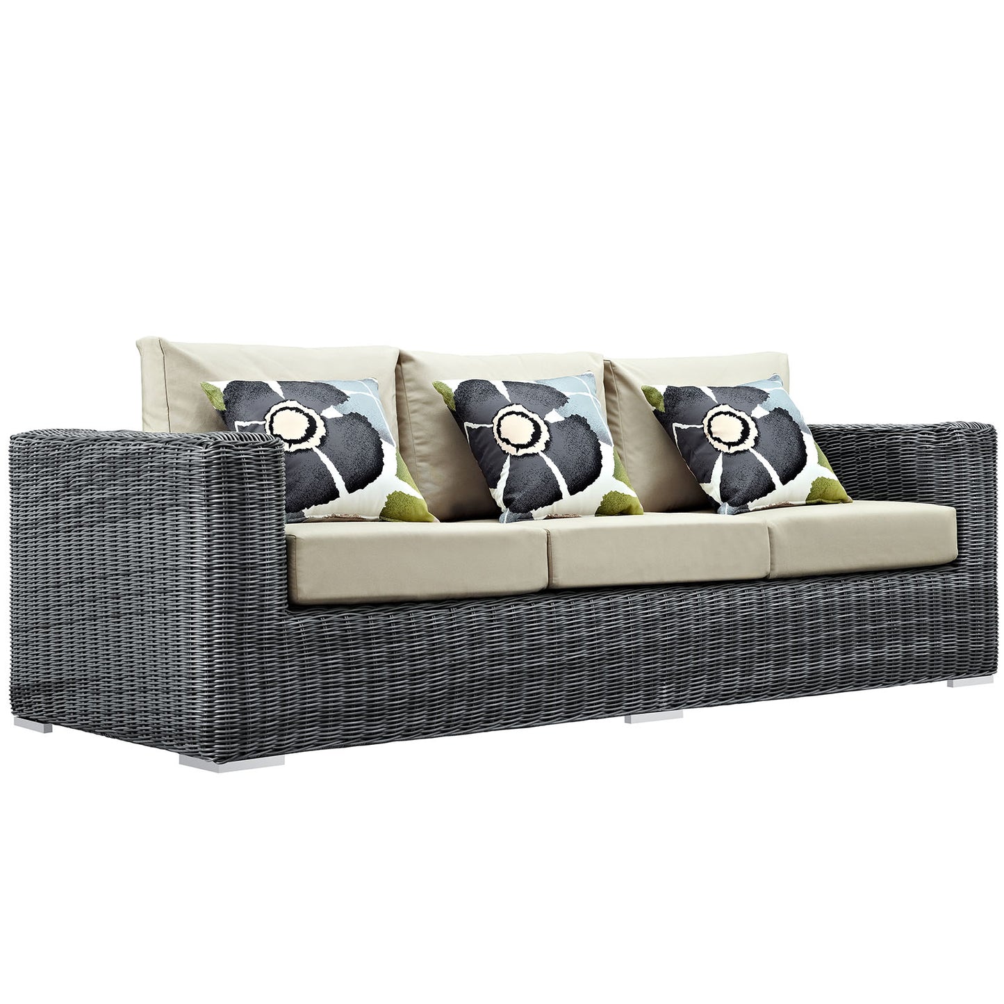 Summon 3 Piece Outdoor Patio Sunbrella® Sectional Set