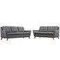 Beguile Upholstered Fabric Living Room Set Set of 2